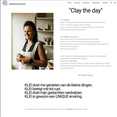 Keramiek Unique website klein iKREATIV